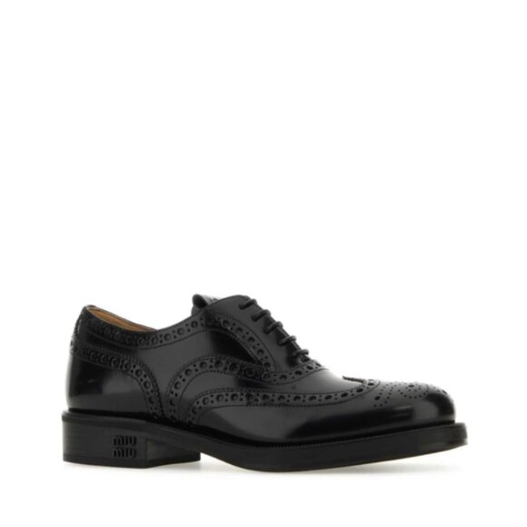 Miu Miu x Church's Almond-Toe Lace-Up Shoes - Picture 2 of 3
